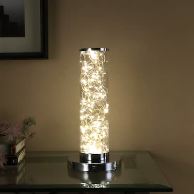 Exposed Rope LED Minari Clear Column Floor Lamp
