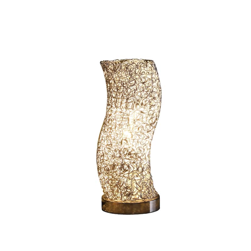 Artemis Exposed Aluminum Wired Curve Table Lamp