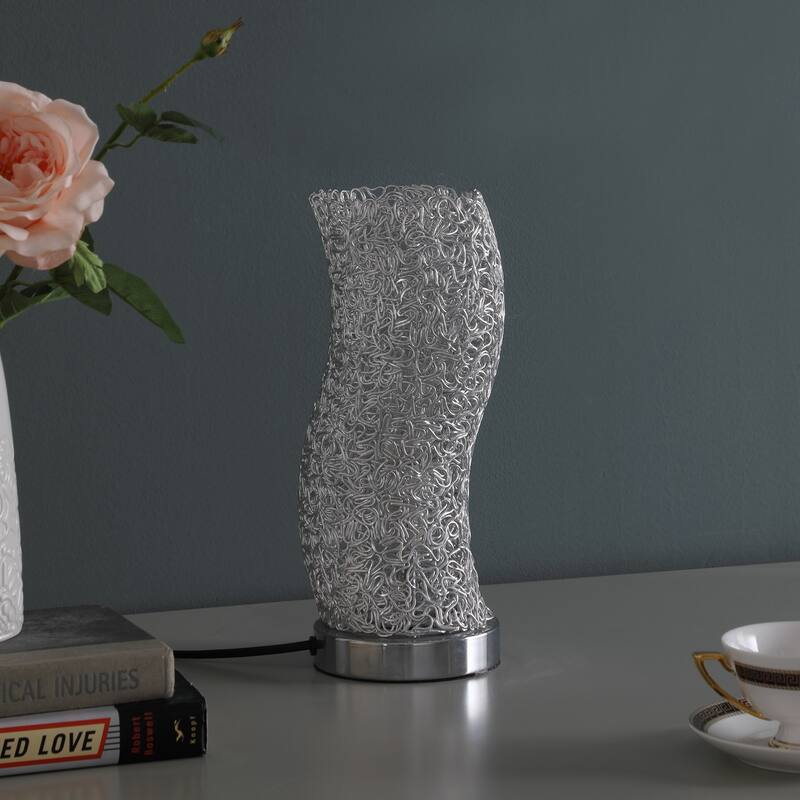 Artemis Exposed Aluminum Wired Curve Table Lamp