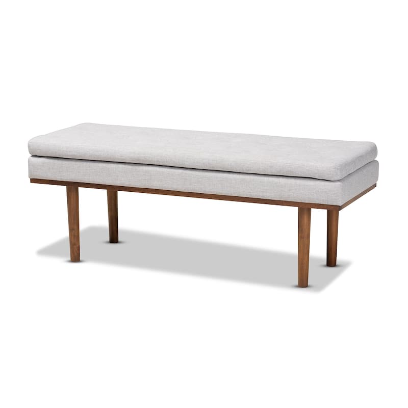 Carson Carrington Ufas Mid-century Modern Upholstered Bench - Beige