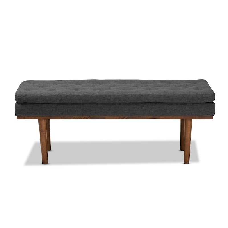 Carson Carrington Ufas Mid-century Modern Upholstered Bench