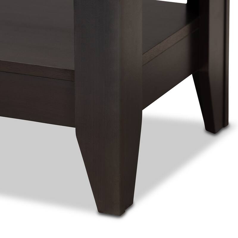 Copper Grove Leerdam Modern Rectangular Wenge-finished Wood Coffee Table