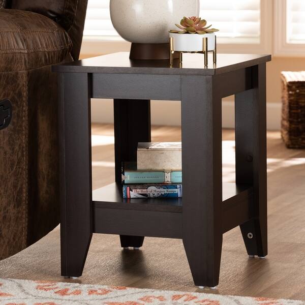 Copper Grove Cornesti Dark Brown Wood End Table Bed Bath & Beyond