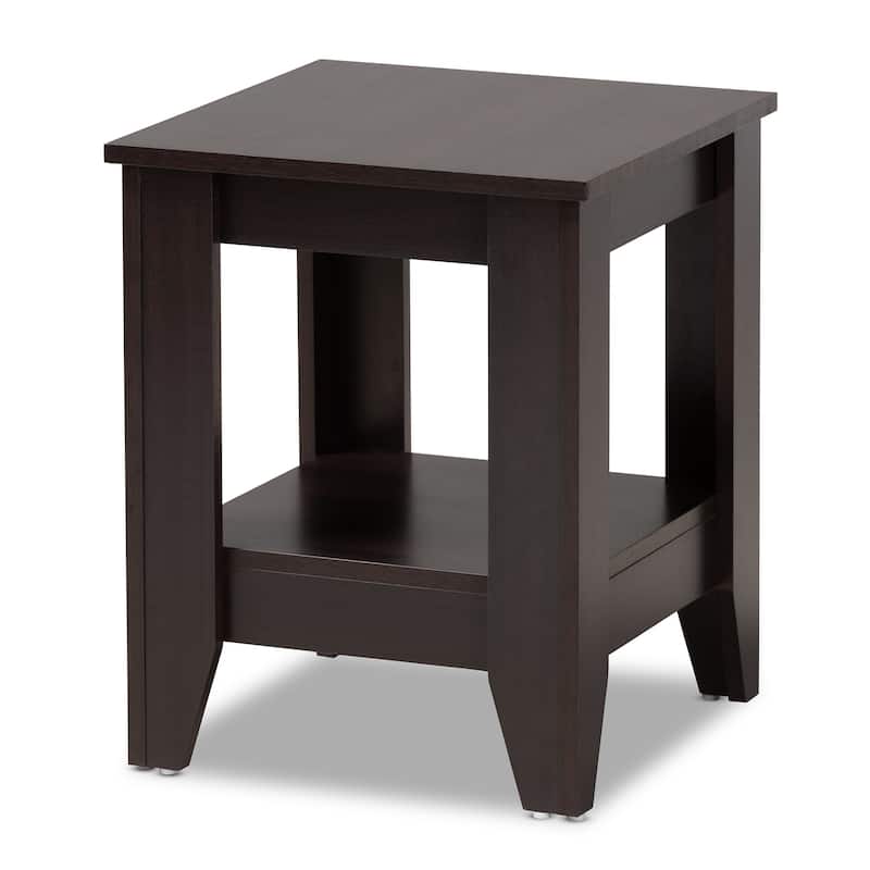 Copper Grove Cornesti Dark Brown Wood End Table - N/A