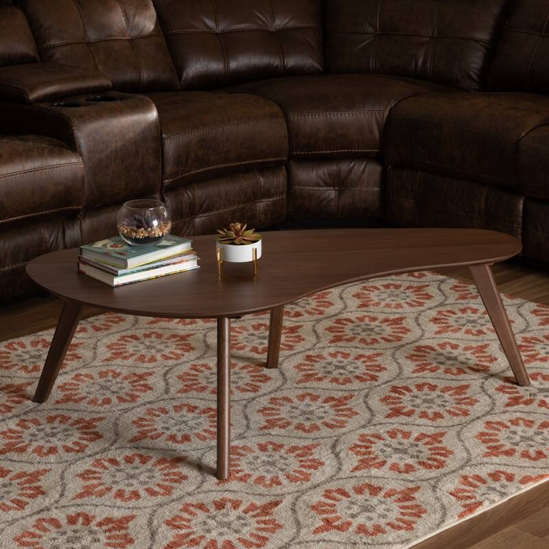 Carson Carrington Battrask Walnut Finished Coffee Table