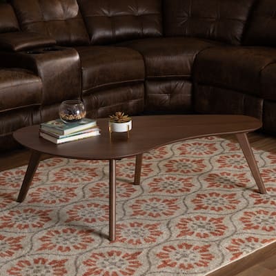 Carson Carrington Battrask Walnut Finished Coffee Table