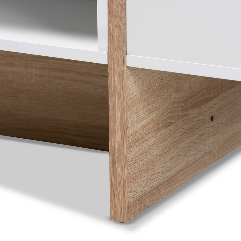 Carson Carrington Uljeshult Modern and Contemporary Wood Coffee Table