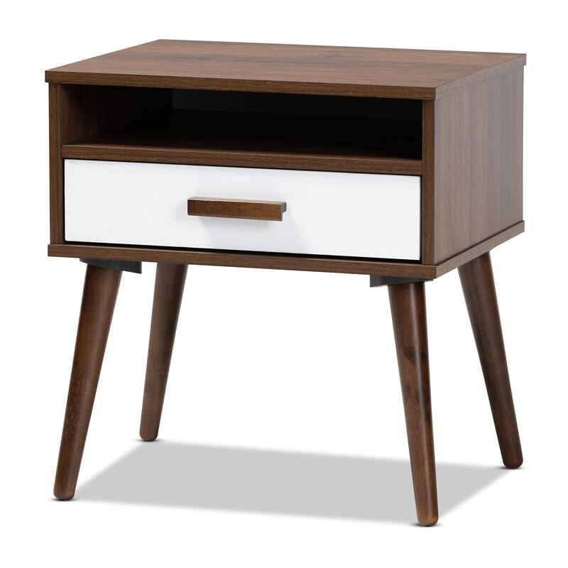 Carson Carrington Uljeberg Mid-century Modern 1-drawer Wood End Table - N/A