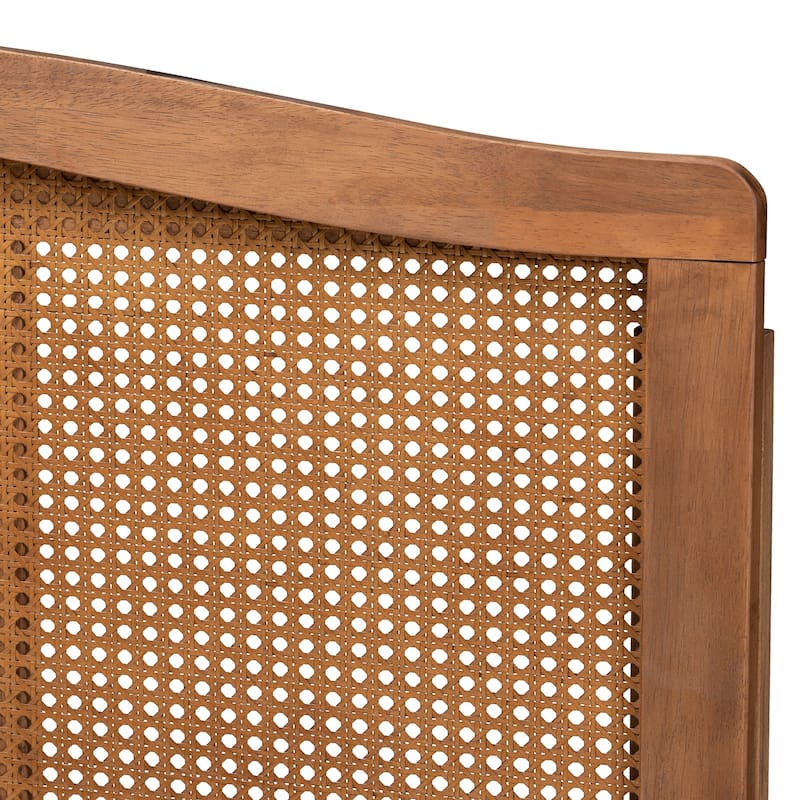 Carson Carrington Ugglom Wood and Synthetic Rattan Headboard