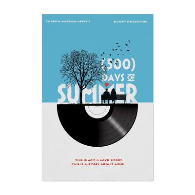 Noir Gallery 500 Days of Summer movie poster Unframed Art Print/Poster