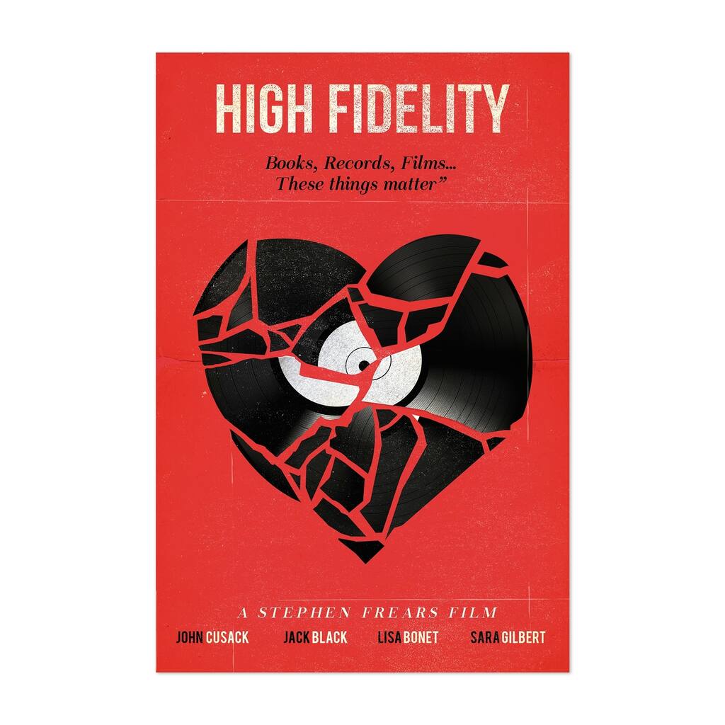 Noir Gallery High Fidelity movie poster Unframed Art Print/Poster