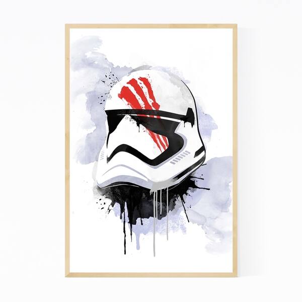 Shop Noir Gallery Bloody Trooper Star Wars Watercolor Framed Art
