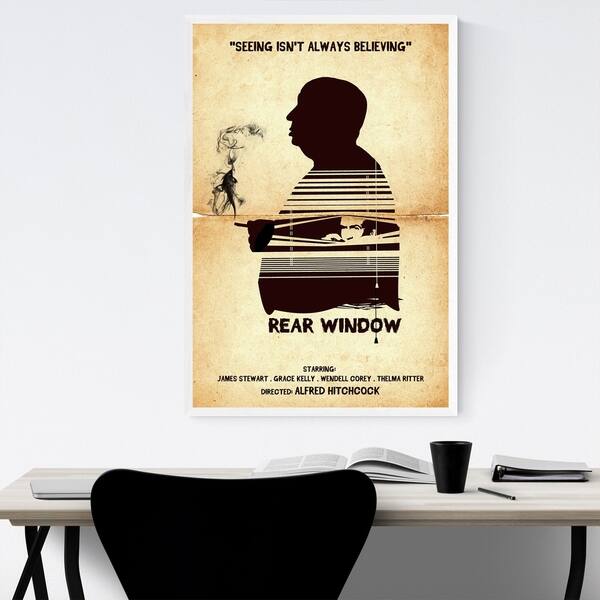 R230 REAR WINDOW movie Alfred Hitchcock Psycho 2-Print Art Silk Poster