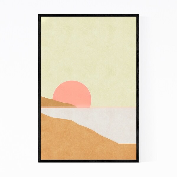 Noir Gallery Abstract Minimal Modern Shapes Framed Art Print