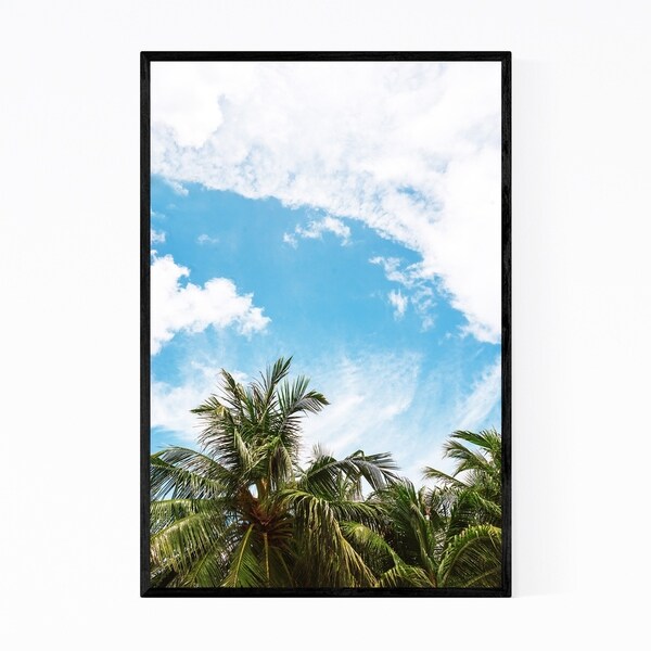 Noir Gallery Palm Trees Coastal Thailand Nature Framed Art Print