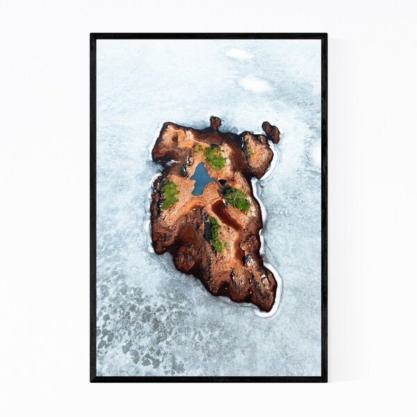 Noir Gallery Smola Winter Lake Norway Photo Framed Art Print