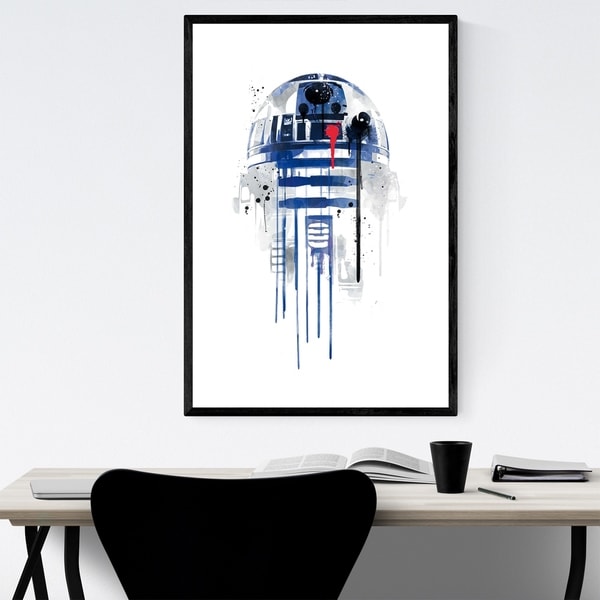 4 Different Star Wars Canvas Prints 13/"x 18/" On A Wooden Frame