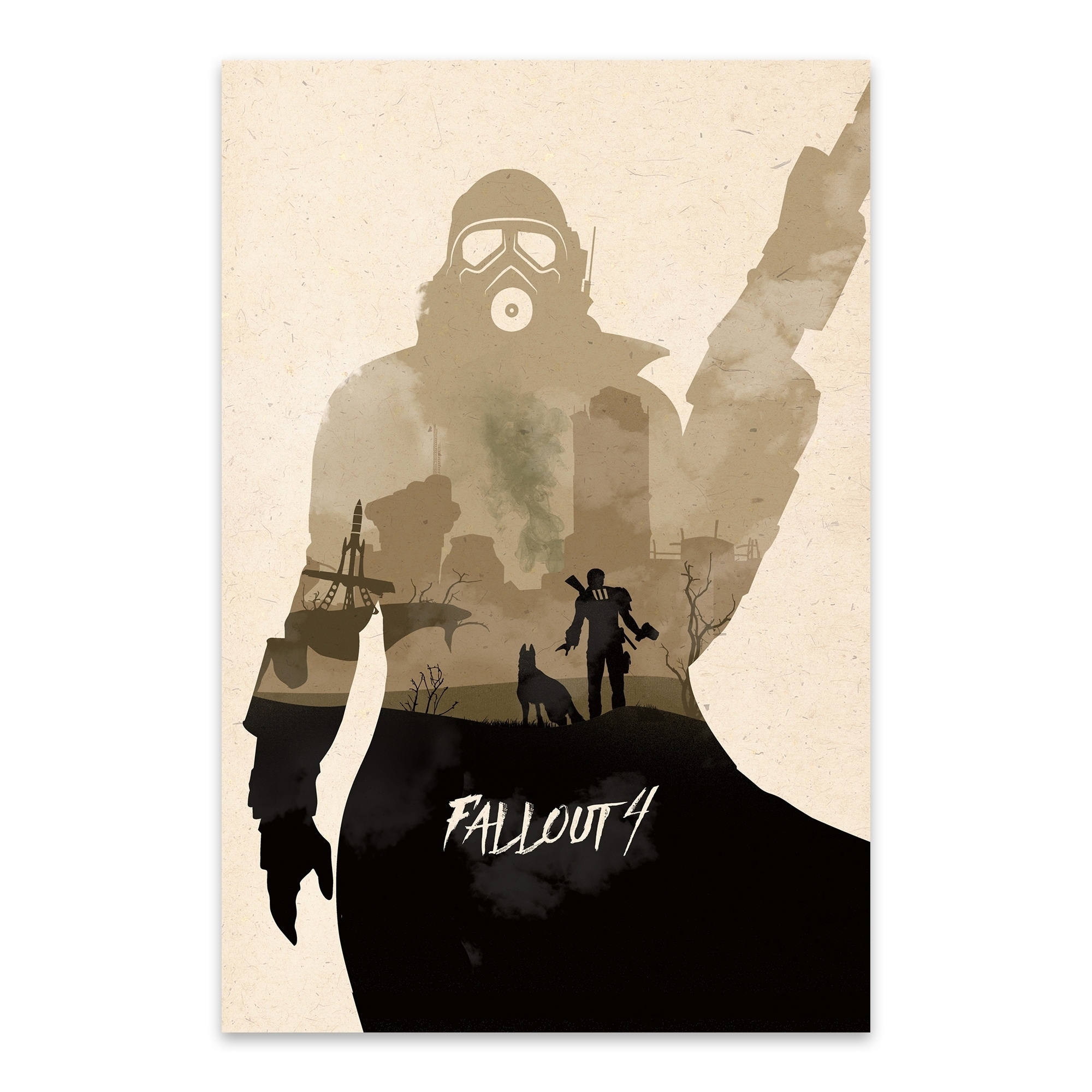 Shop Noir Gallery Fallout 4 Video Game Poster Metal Wall Art Print Overstock 29081040