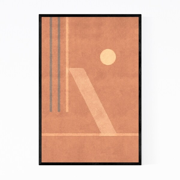 Noir Gallery Abstract Minimal Modern Geometric Framed Art Print