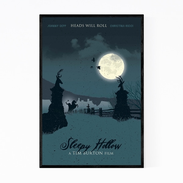 Noir Gallery Sleepy Hollow Movie poster Framed Art Print
