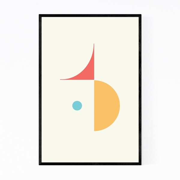 Noir Gallery Abstract Minimal Modern Geometric Framed Art Print