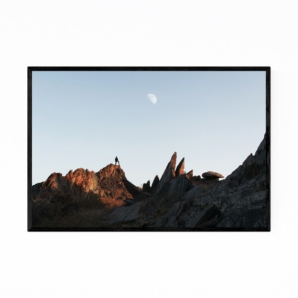Noir Gallery Hiking Nature Mountain Udaipur India Framed Art Print