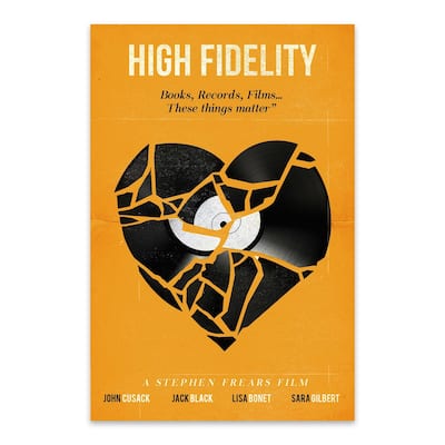 Noir Gallery High Fidelity movie poster Metal Wall Art Print