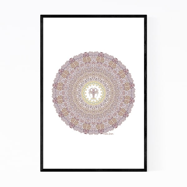 Noir Gallery Mandala Minimal Illustration Framed Art Print