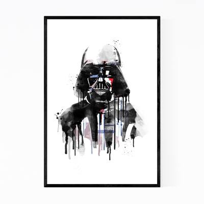 Noir Gallery Vader Star Wars Watercolor Framed Art Print