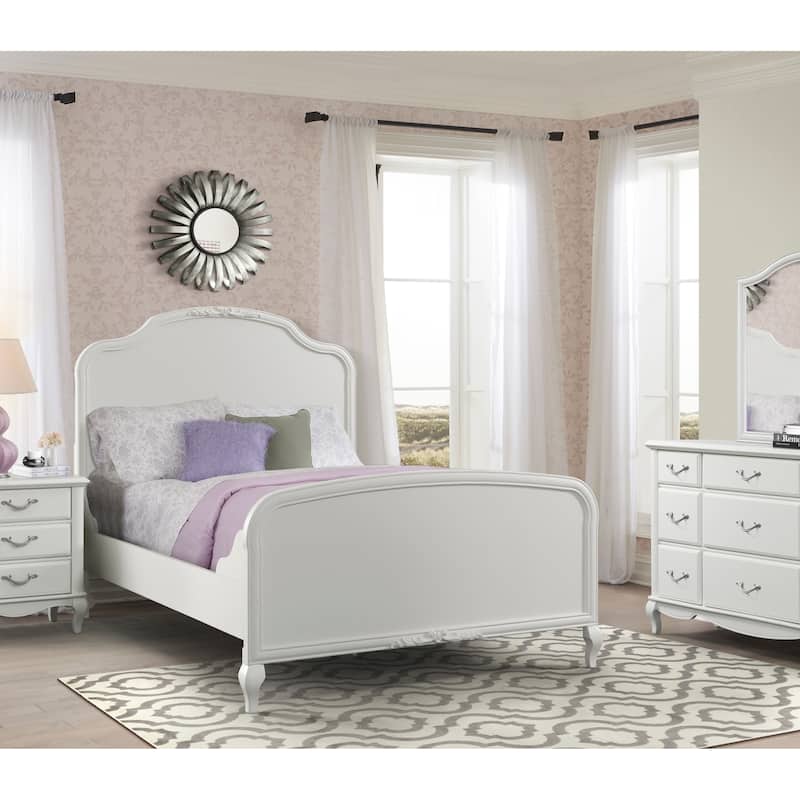 Martin Svensson Home Kelly Panel Bed, White