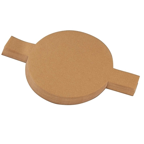 100 Non-Stick Round Parchment Paper Liners for Cake Baking w/ Easy Lift Tabs 8"