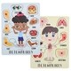 preview thumbnail 1 of 3, 2-Pack Educational Wood Peg Puzzle, My Human Body Inside and Outside Parts 12x9"