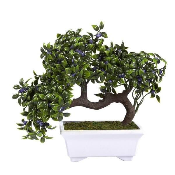 Shop Artificial Bonsai Tree Fake Plant Decoration For Desktop Display Ficus Bonsai Overstock 29087296