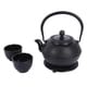 preview thumbnail 1 of 0, Cast Iron Tea Kettle 2 Cups Set Contemporary Dutch Hobnail Style w/Trivet 1200ml