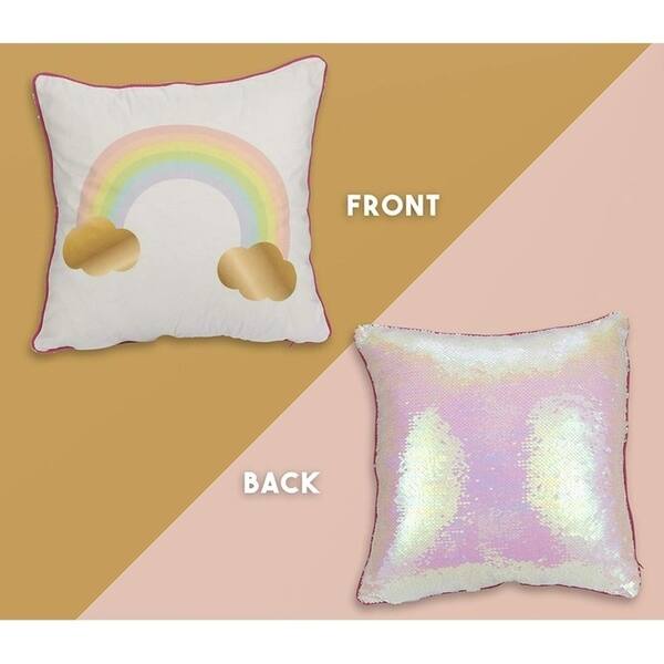 Shop 2 Pack Rainbow Sequin Decorative Couch Pillow Cases Cushion