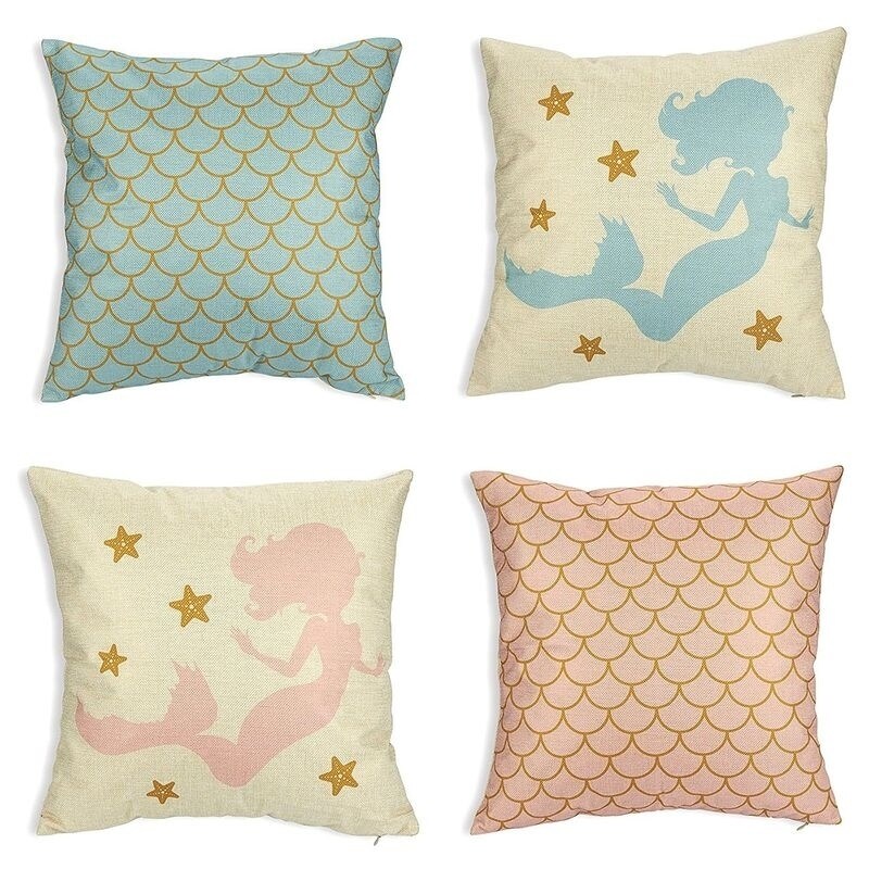 Throw Pillow Cover Cases for DIY Design Juvale Travel Blanket Pillow 2 in 1