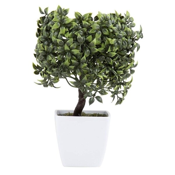 Shop Artificial Bonsai Tree with Ceramic Pot, Fake Plant ...