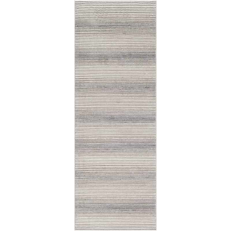 Edmond Boho Industrial Striped Area Rug