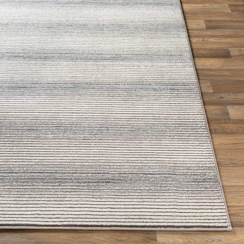 Edmond Boho Industrial Striped Area Rug