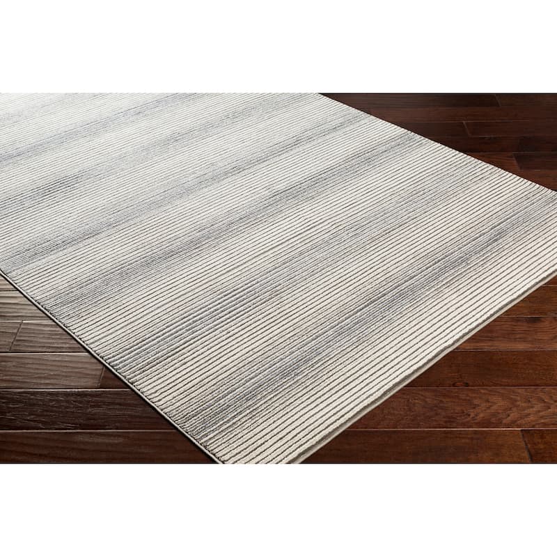Edmond Boho Industrial Striped Area Rug
