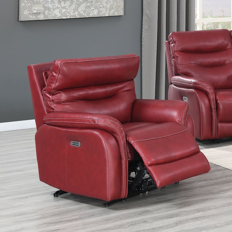 Steve Silver Ferndale 3-Piece Power Reclining Top Grain Leather Set