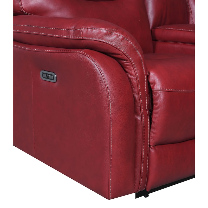 Steve Silver Ferndale 3-Piece Power Reclining Top Grain Leather Set