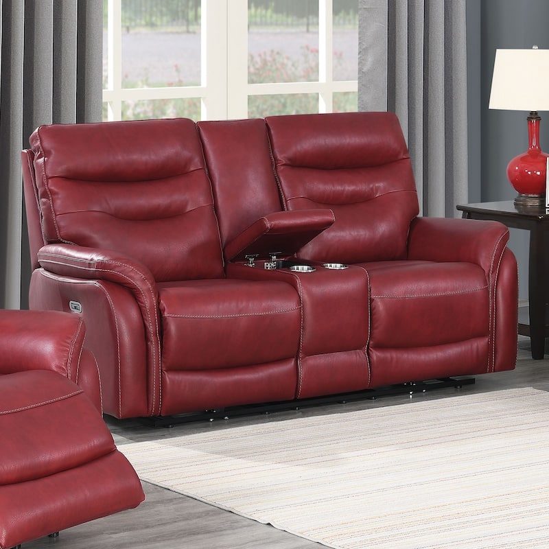 Steve Silver Ferndale 3-Piece Power Reclining Top Grain Leather Set