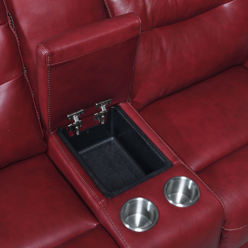 Steve Silver Ferndale 3-Piece Power Reclining Top Grain Leather Set