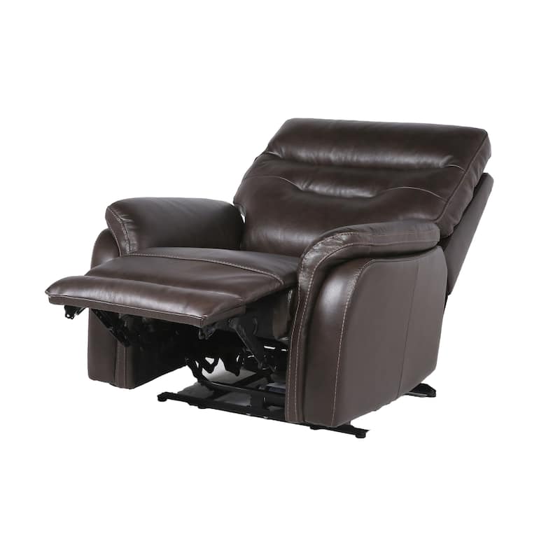 Steve Silver Ferndale 3-Piece Power Reclining Top Grain Leather Set - Dark Brown