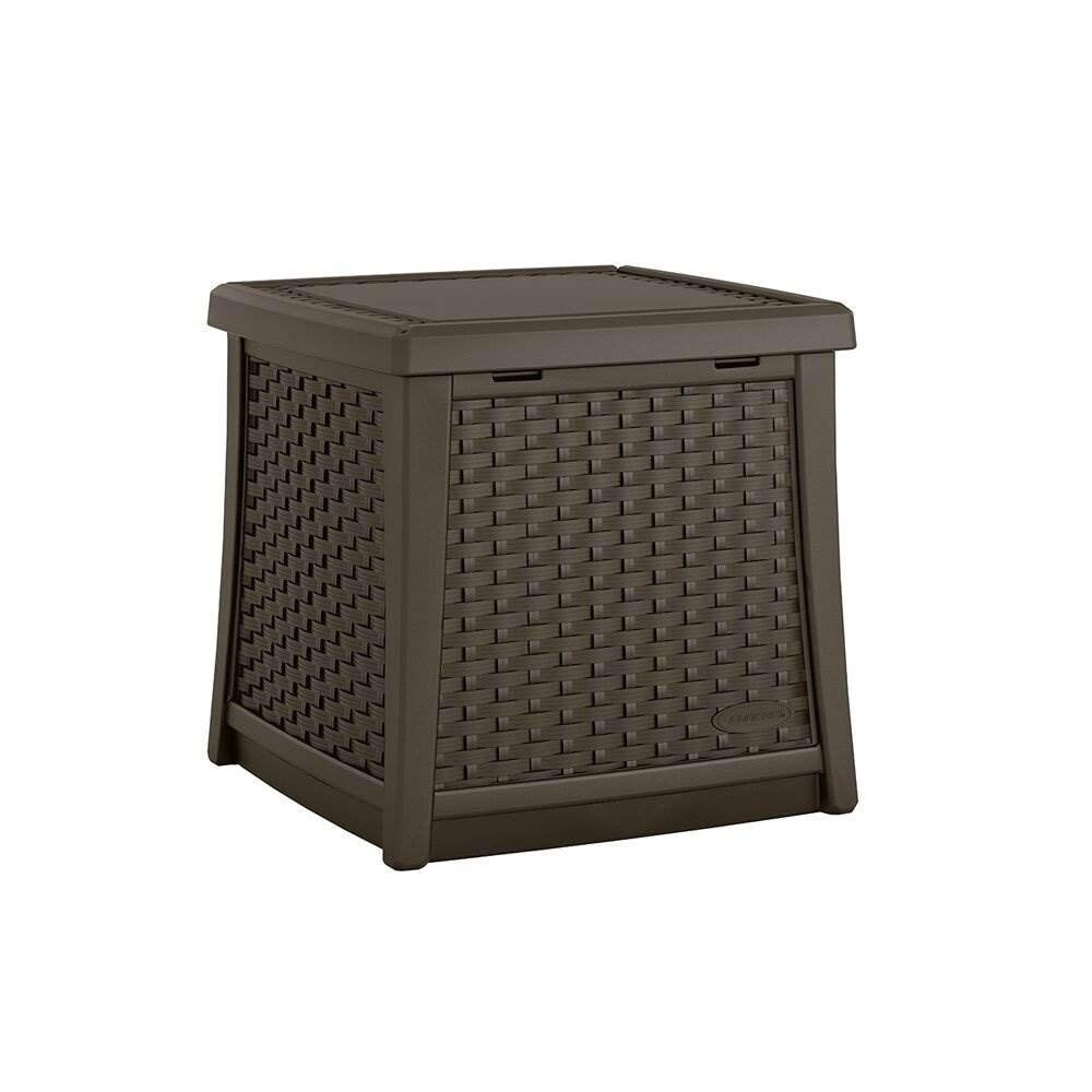 Shop Suncast Side Table Deck Box Overstock 29094635