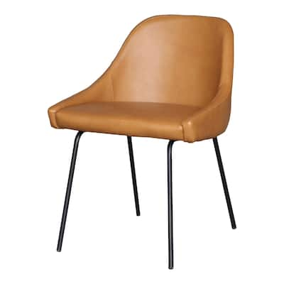 Aurelle Home Fauz Leather Upholstered Modern Dining Chair