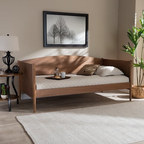 Veles Mid-Century Modern Wood Daybed
