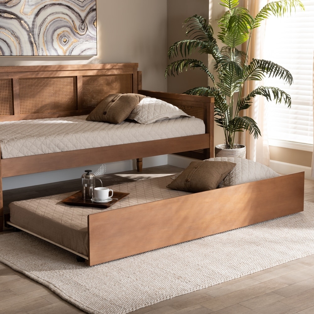 Wood Trundle Bed Baxton Studio Trundle Beds Bed Bath Beyond