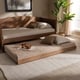 preview thumbnail 2 of 4, Carson Carrington Daikanvik Modern and Contemporary Trundle Bed